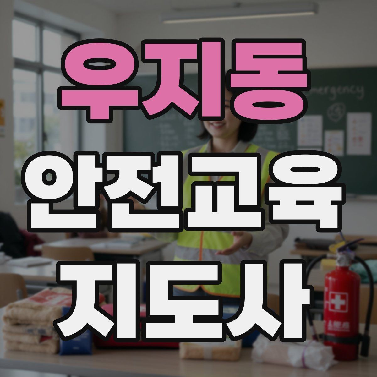 우지동 안전교육지도사 자격증 안전체험 교육 콘텐츠를 만드는 순서