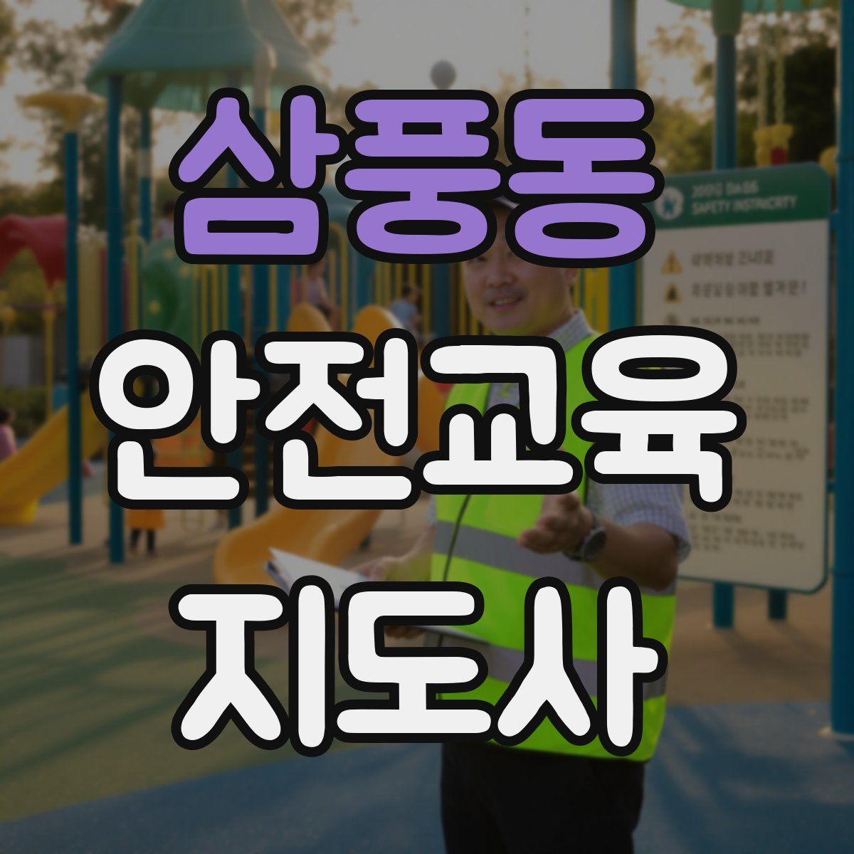 삼풍동 안전교육지도사 자격증