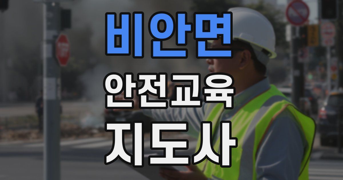 비안면 안전교육지도사 자격증