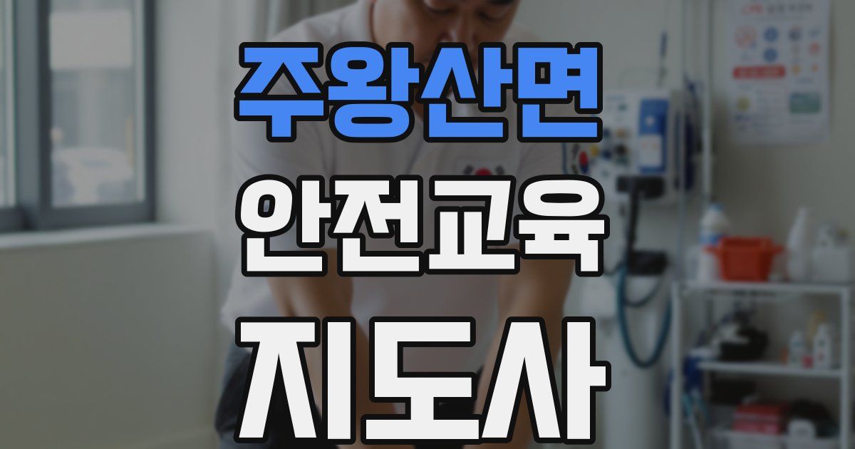 주왕산면 안전교육지도사 자격증