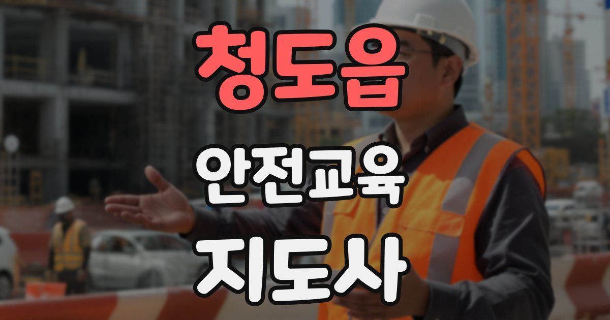 청도읍 안전교육지도사 자격증