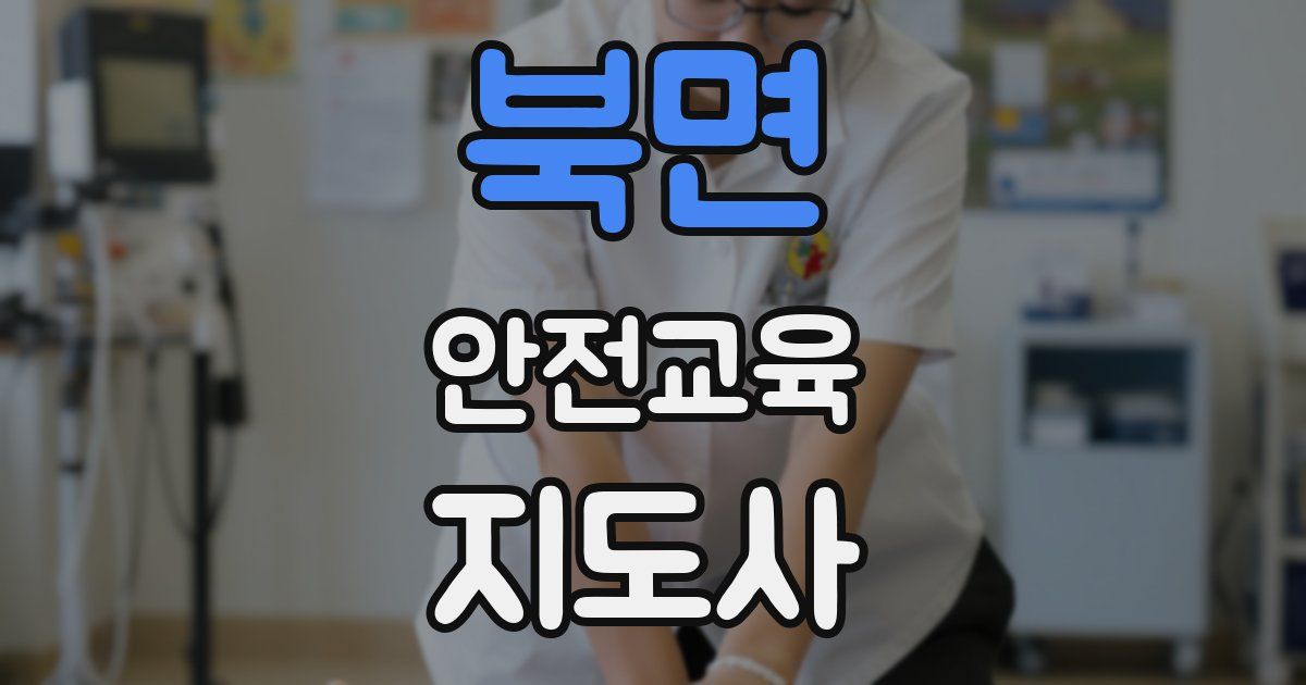 북면 안전교육지도사 자격증