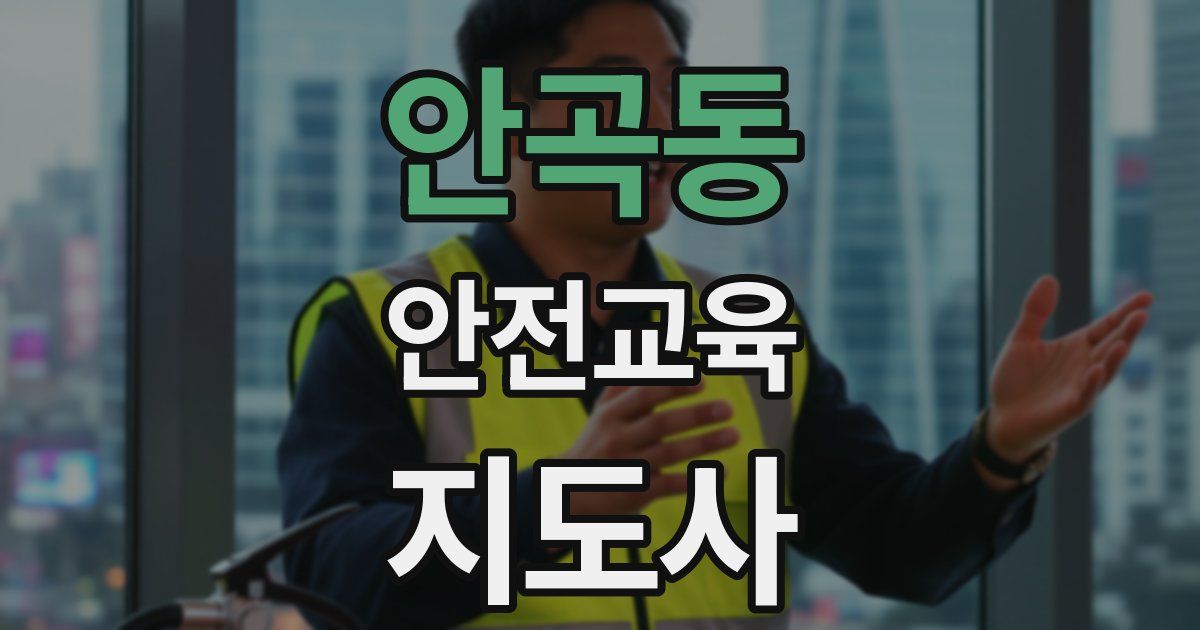 안곡동 안전교육지도사 자격증