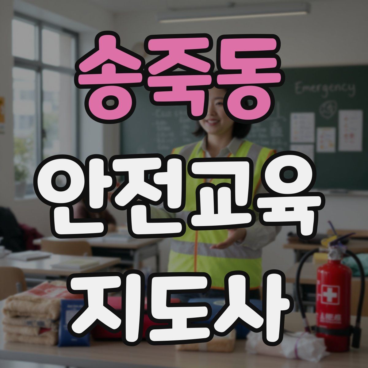 송죽동 안전교육지도사 자격증 교육 대상별 강의 방법