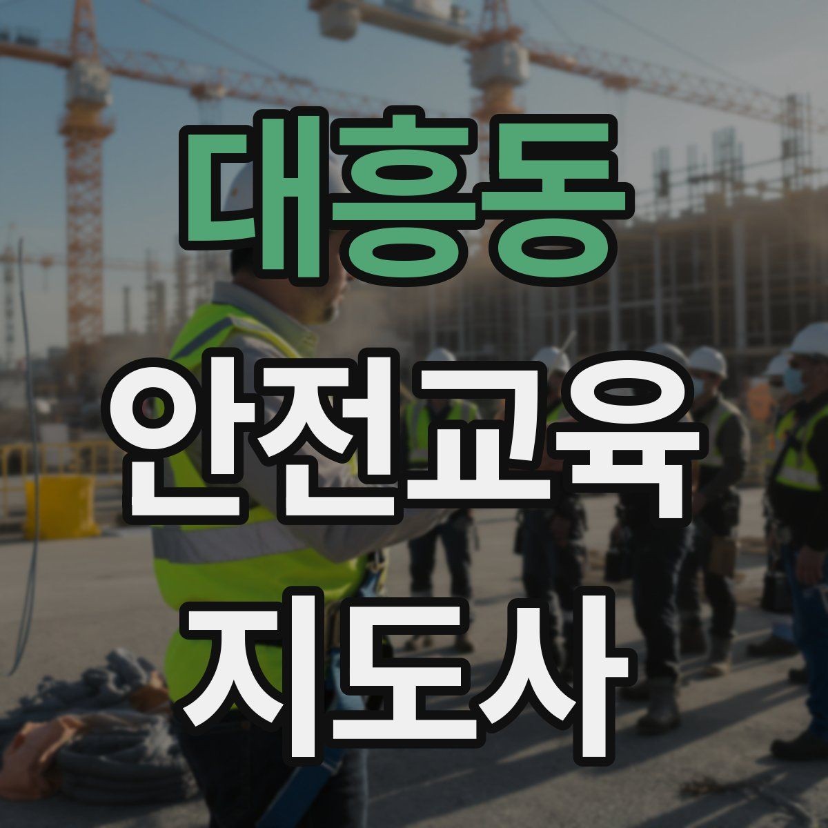 대흥동 안전교육지도사 자격증 강의 경험 쌓는 현실적인 방법