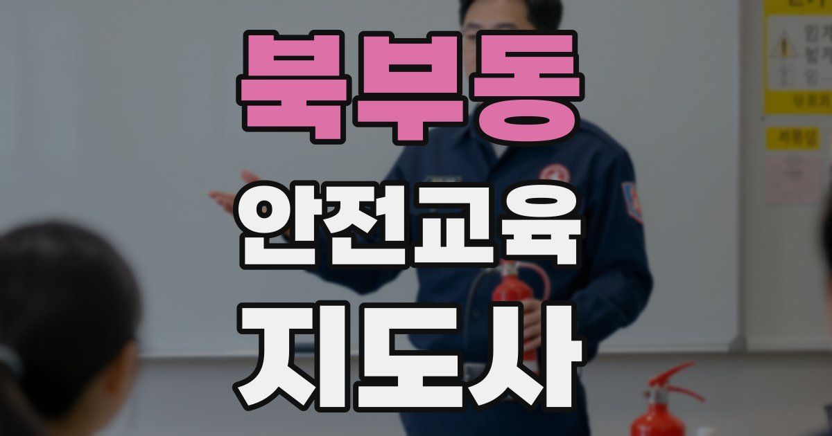 북부동 안전교육지도사 자격증