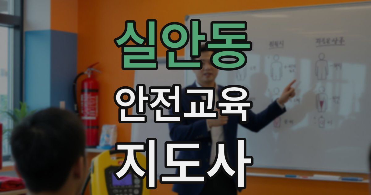 실안동 안전교육지도사 자격증