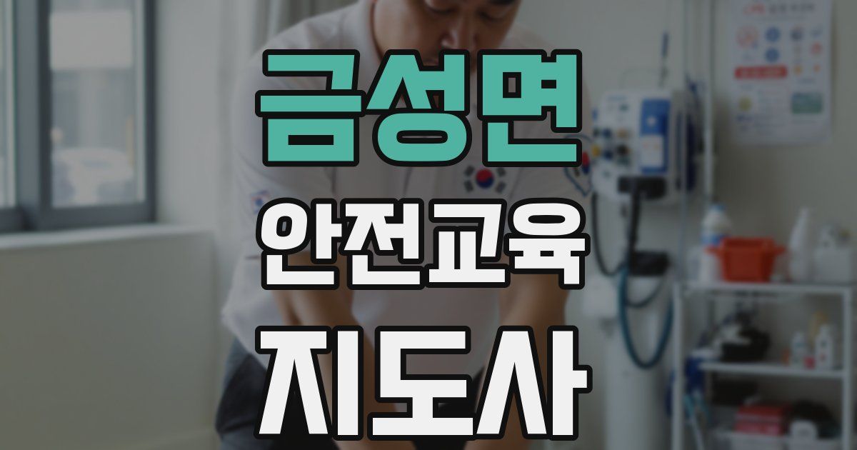 금성면 안전교육지도사 자격증