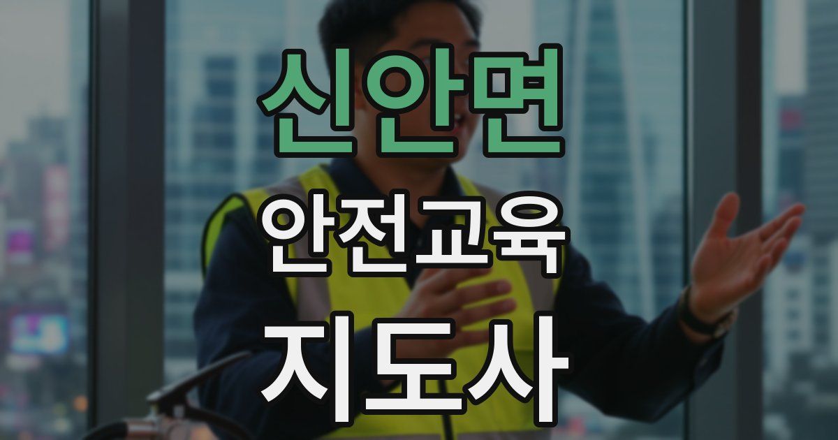 신안면 안전교육지도사 자격증
