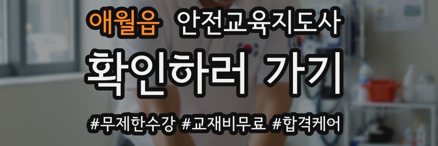 애월읍 안전교육지도사 자격증