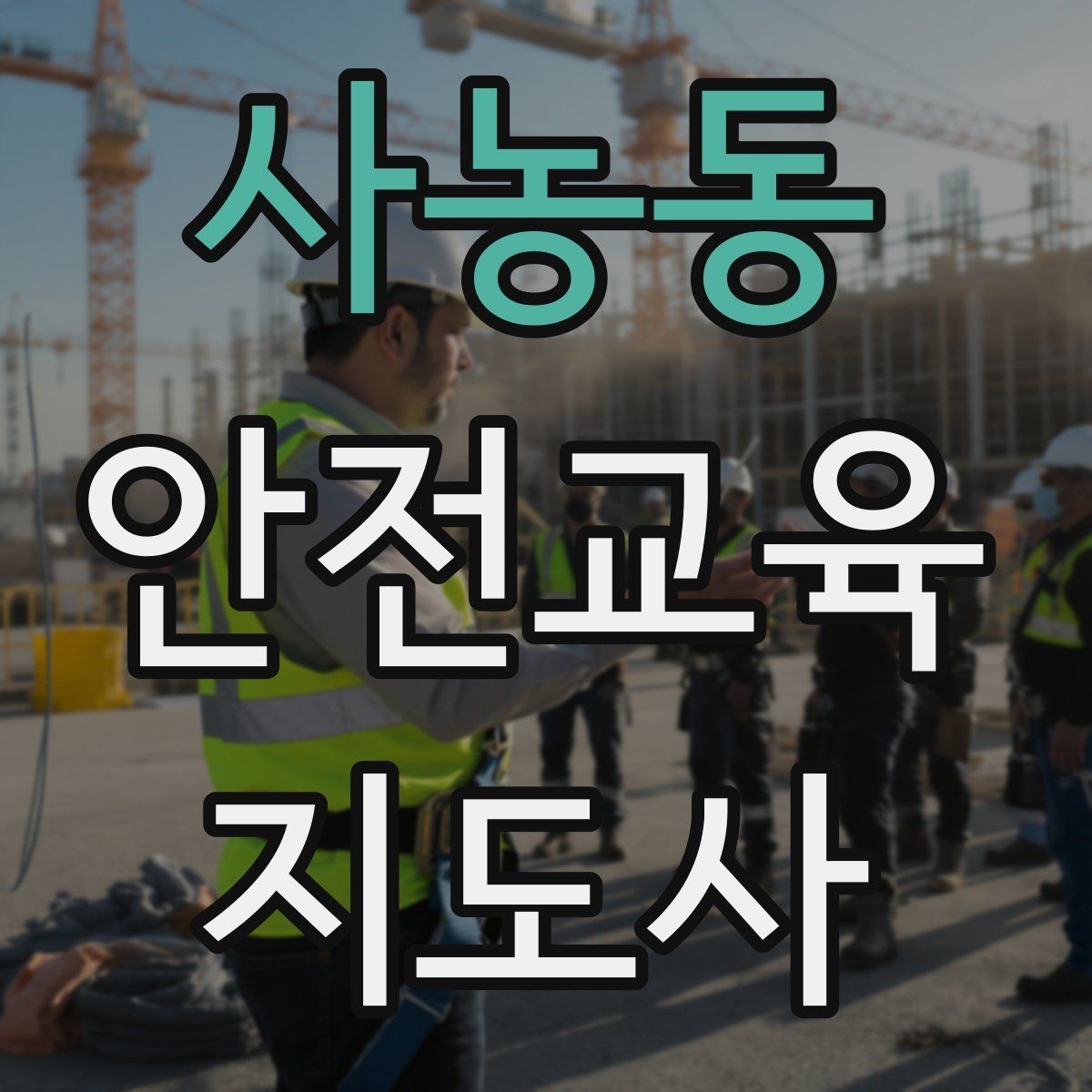 사농동 안전교육지도사 자격증 출강 이력 관리가 필요한 이유