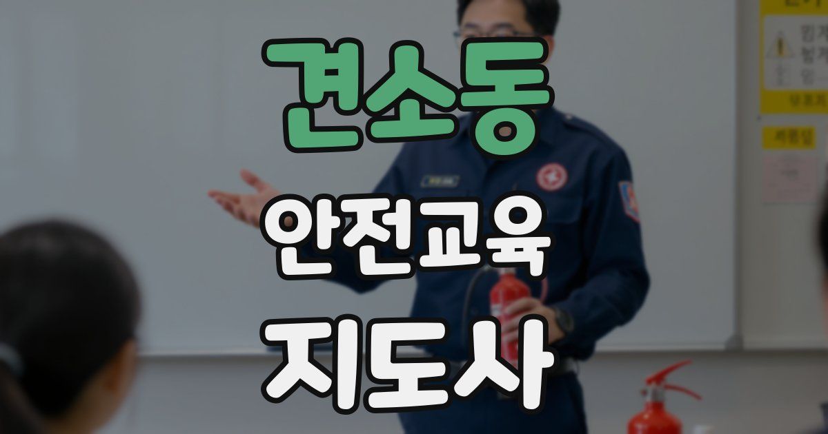 견소동 안전교육지도사 자격증
