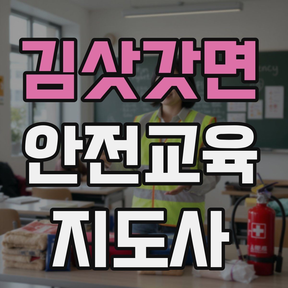 김삿갓면 안전교육지도사 자격증 교육 자료 구성 방법