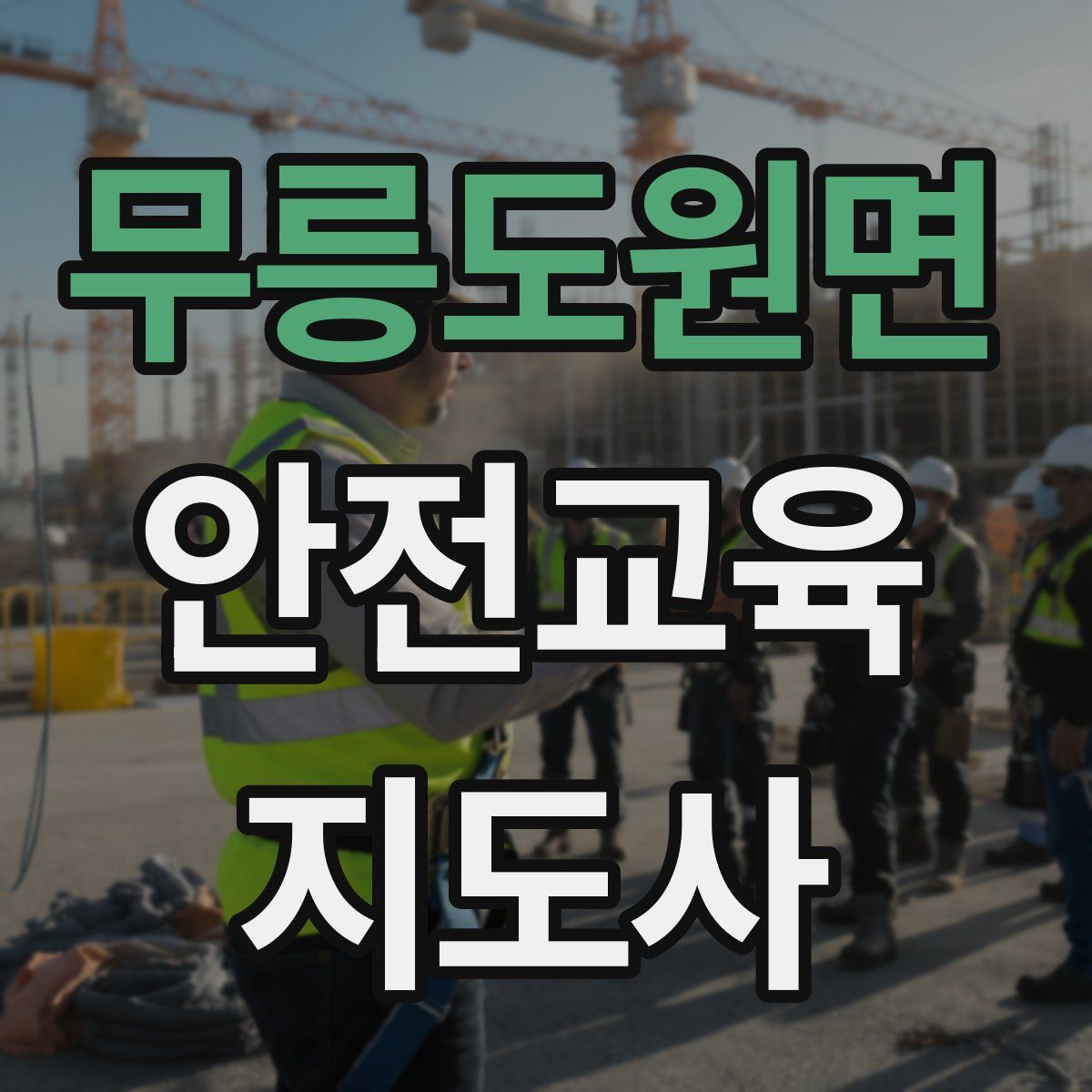 무릉도원면 안전교육지도사 자격증