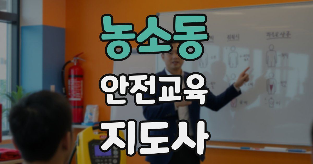 농소동 안전교육지도사 자격증
