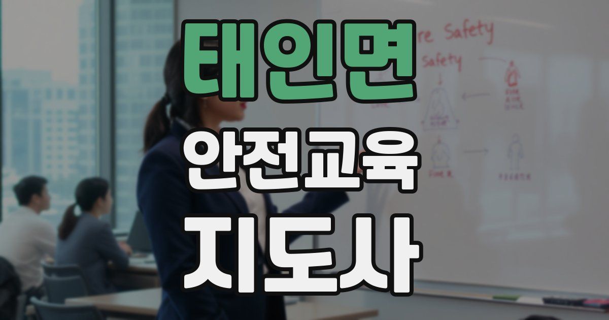 태인면 안전교육지도사 자격증