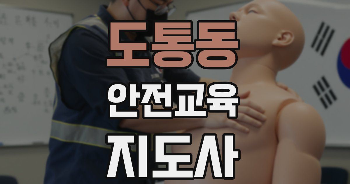 도통동 안전교육지도사 자격증