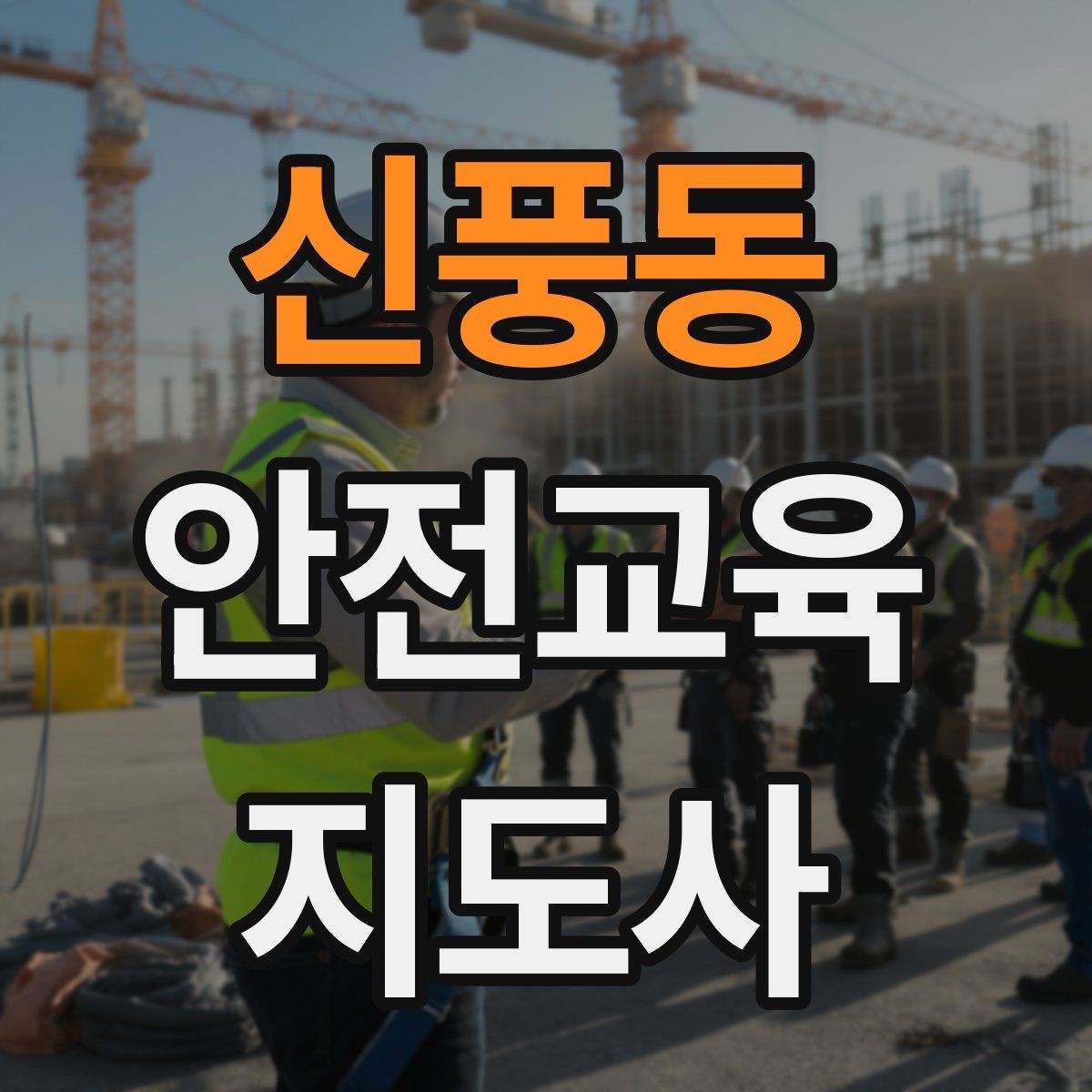 신풍동 안전교육지도사 자격증 성인 대상 안전교육 포인트