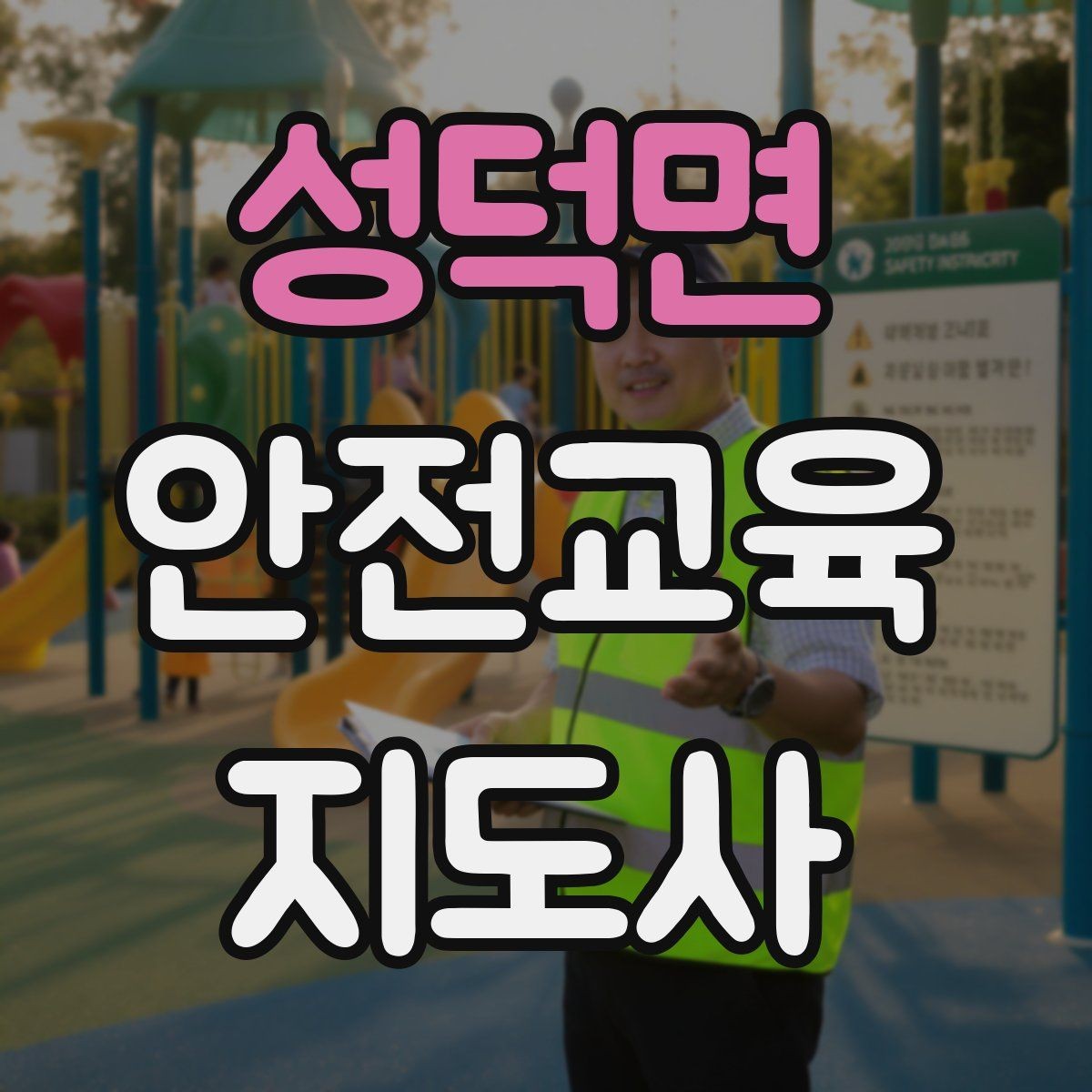 성덕면 안전교육지도사 자격증 안전교육 주제 예시 정리