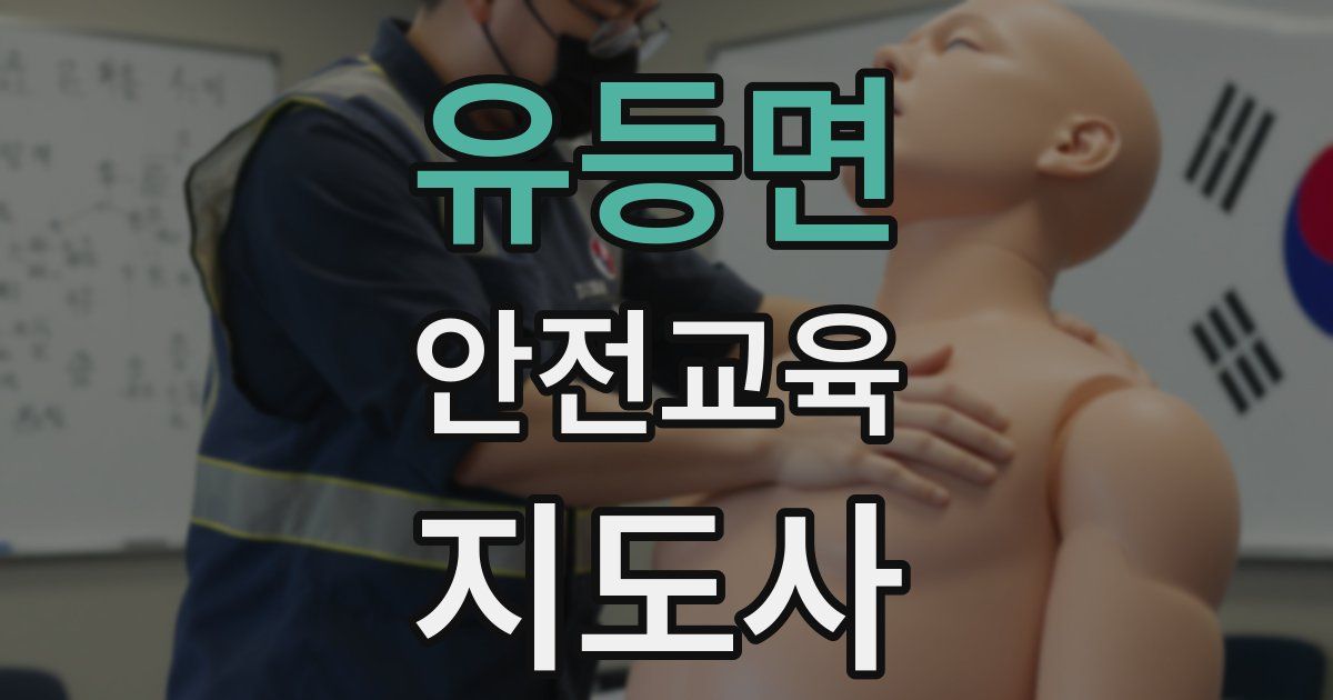 유등면 안전교육지도사 자격증