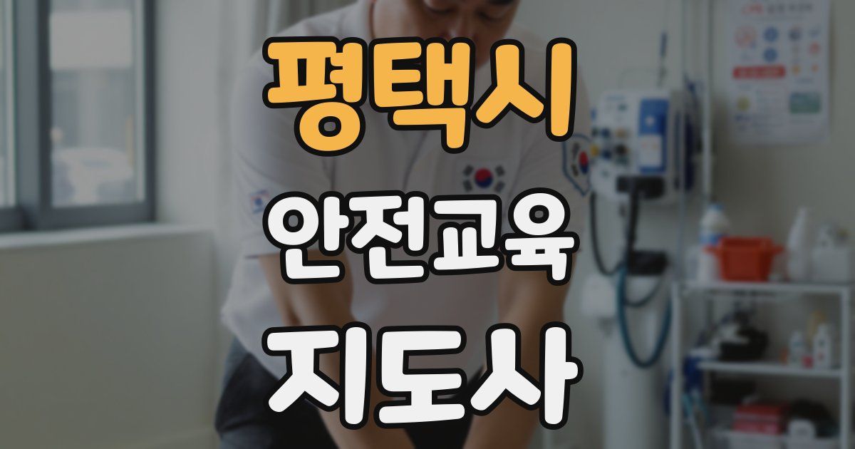 평택시 안전교육지도사 자격증
