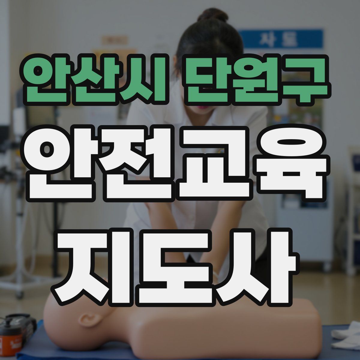 안산시 단원구 안전교육지도사 자격증