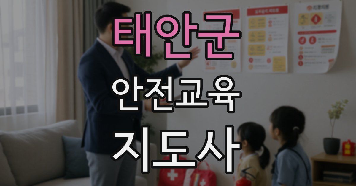 태안군 안전교육지도사 자격증