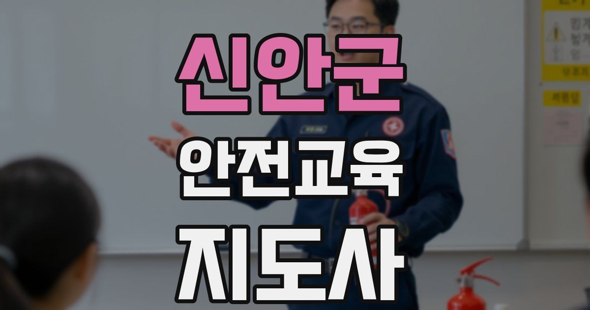 신안군 안전교육지도사 자격증