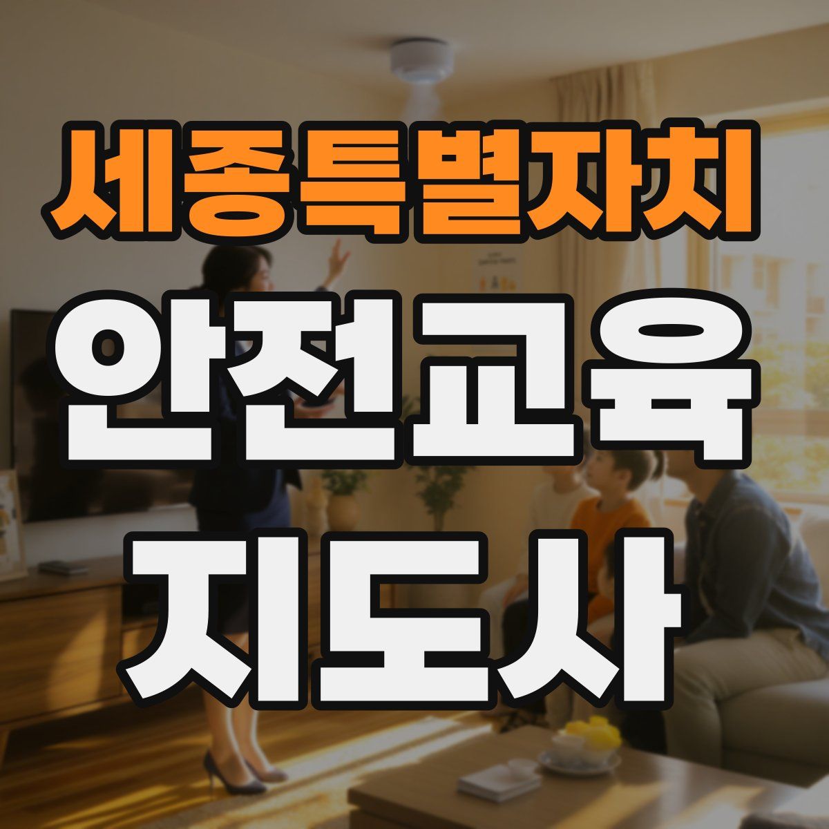 세종특별자치 안전교육지도사 자격증