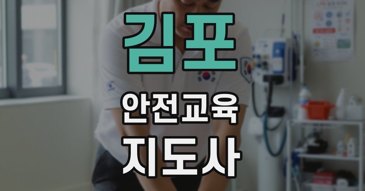 김포 안전교육지도사 자격증