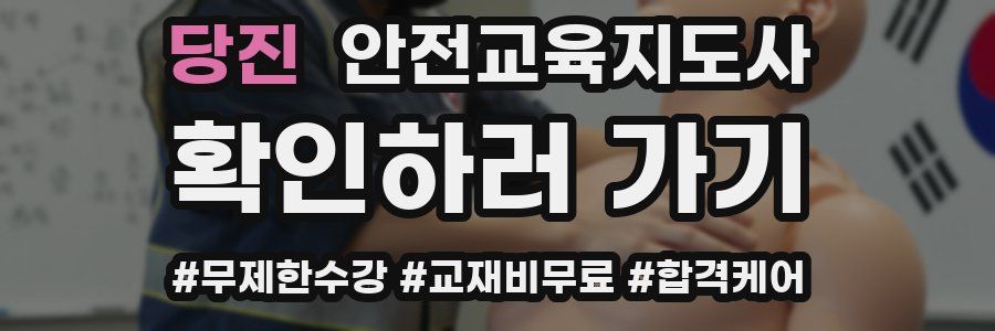당진 안전교육지도사 자격증