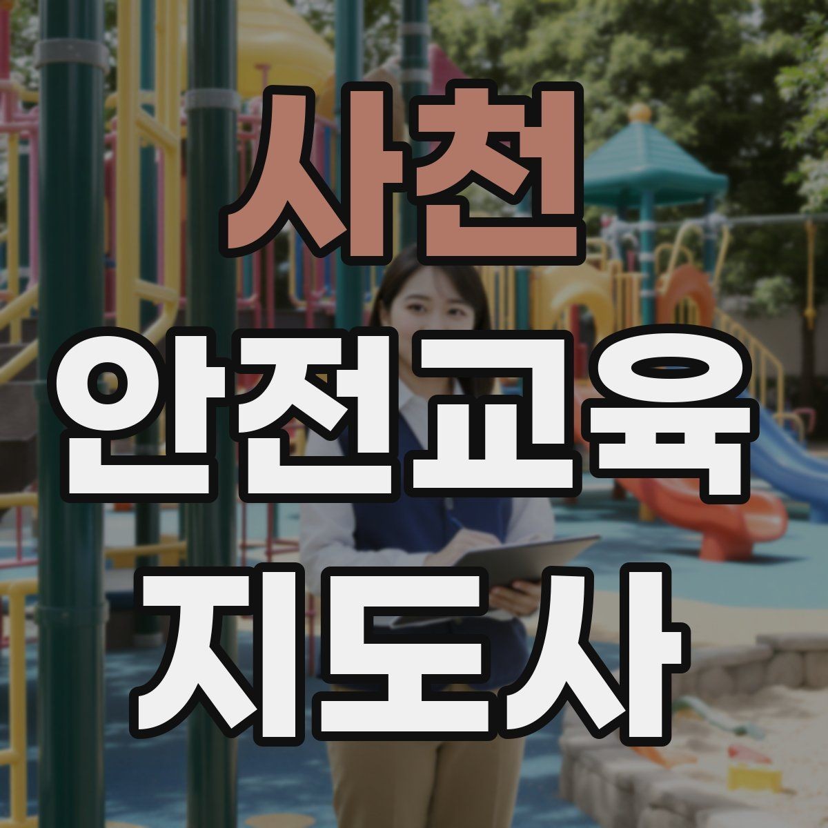 사천 안전교육지도사 자격증 교육 프로그램 운영 팁