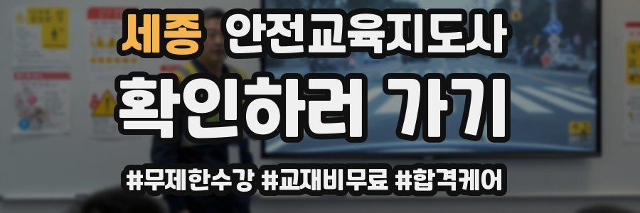 세종 안전교육지도사 자격증