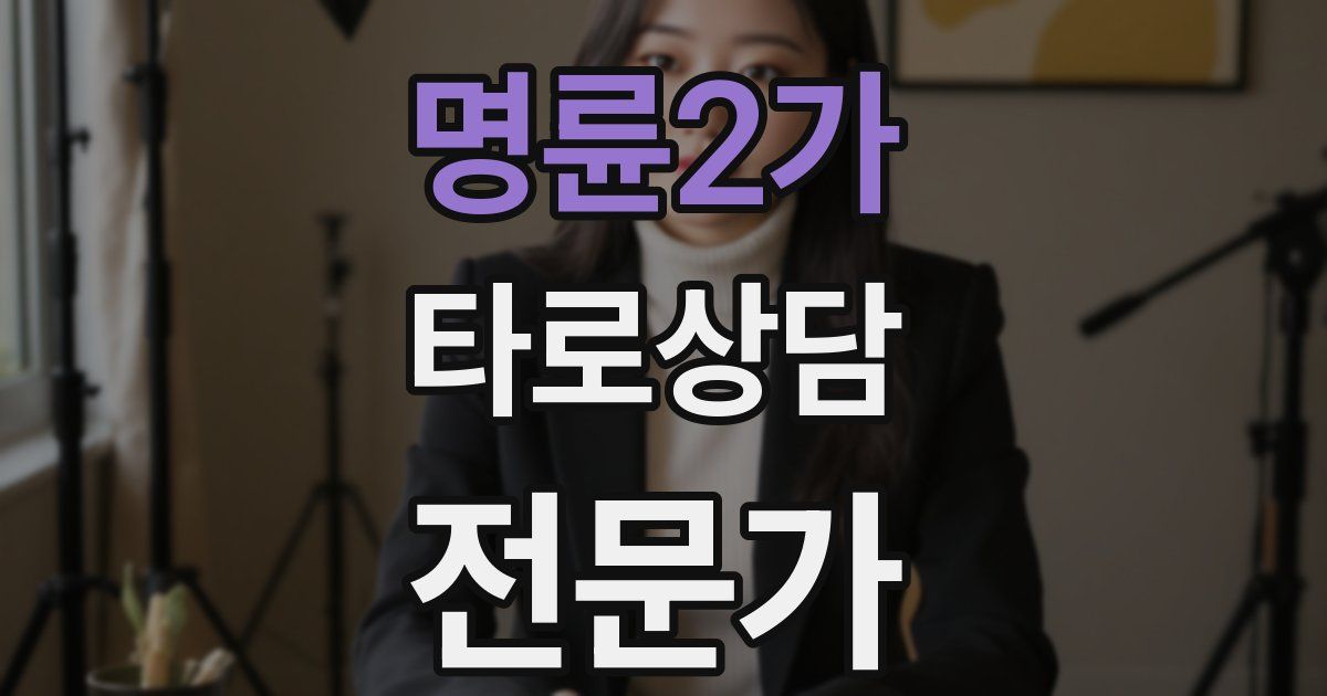 명륜2가 타로상담전문가 자격증