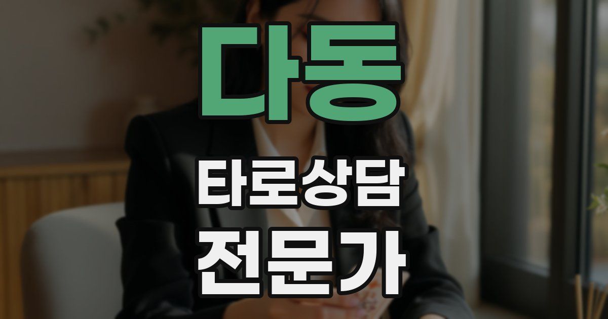 다동 타로상담전문가 자격증