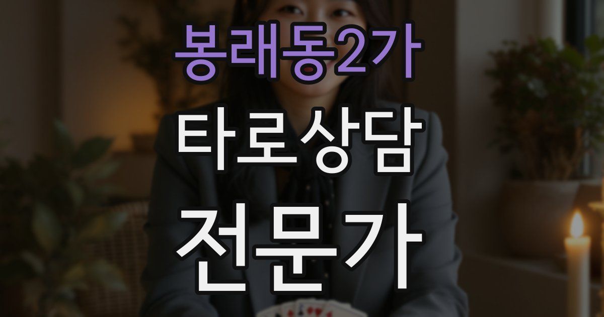 봉래동2가 타로상담전문가 자격증