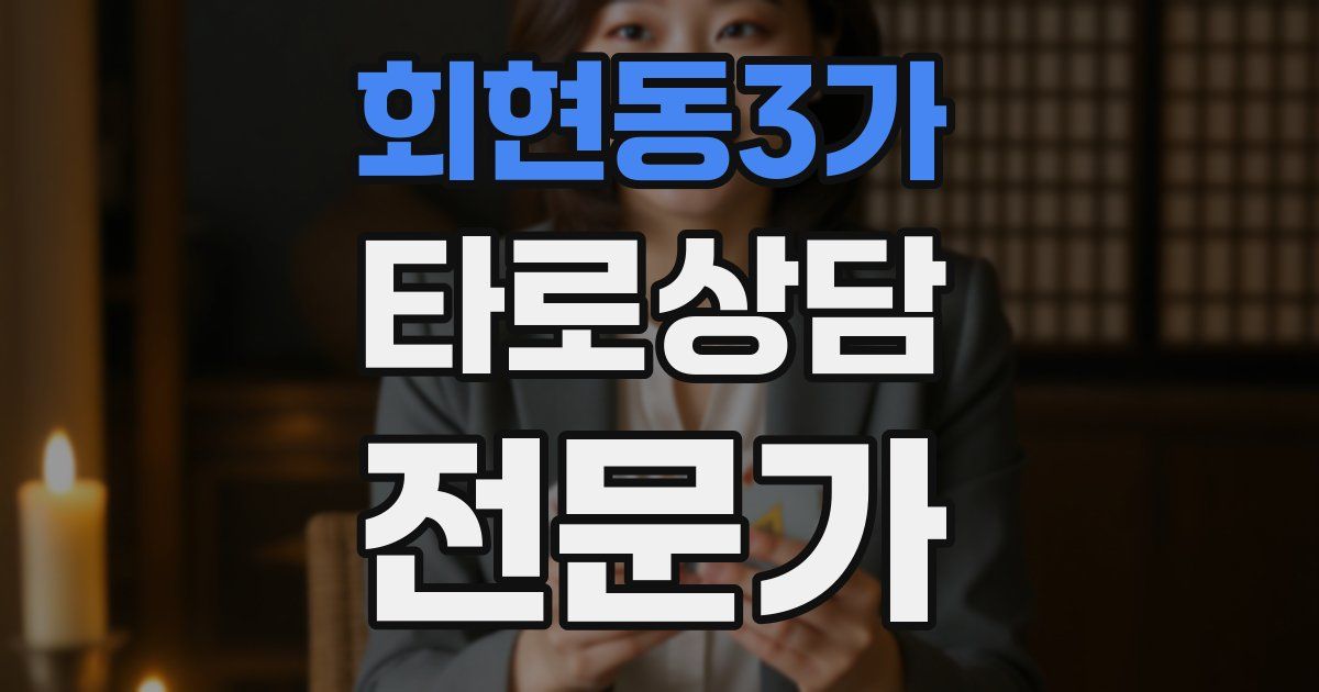 회현동3가 타로상담전문가 자격증