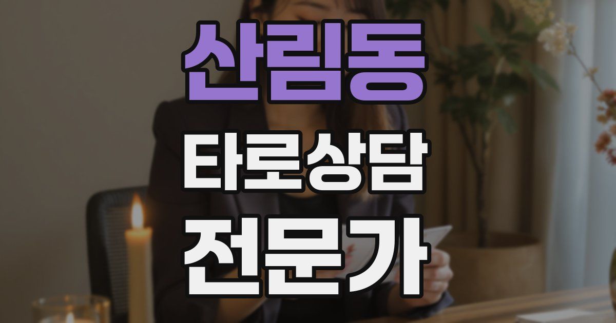 산림동 타로상담전문가 자격증