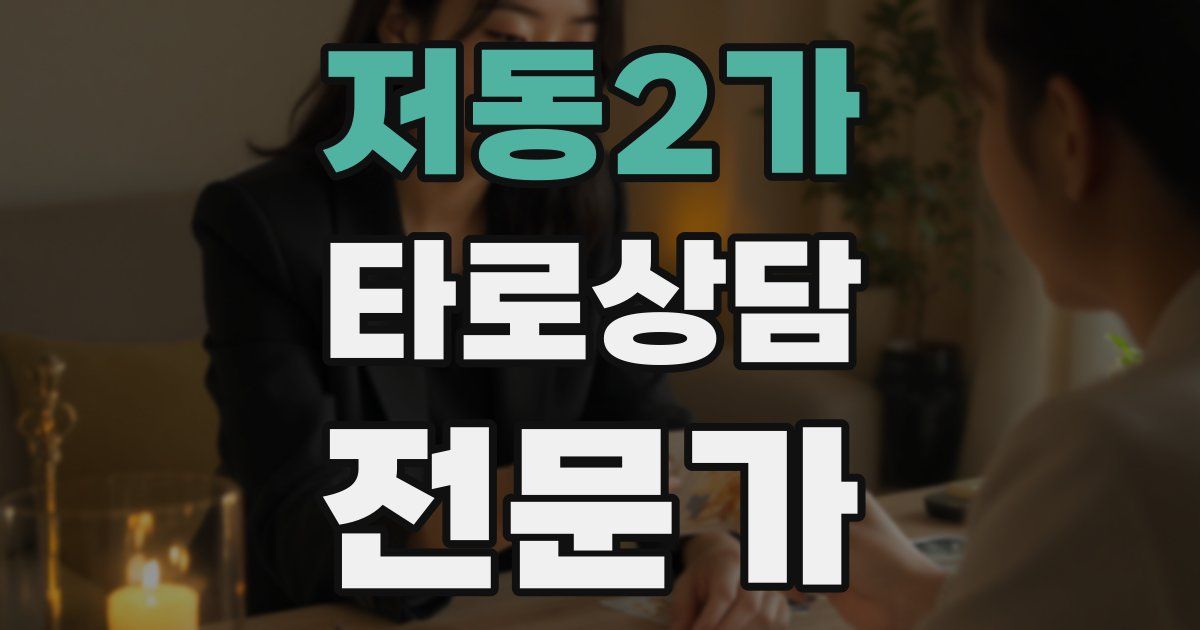 저동2가 타로상담전문가 자격증