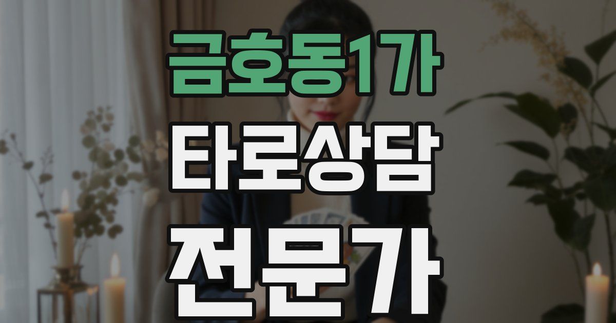 금호동1가 타로상담전문가 자격증