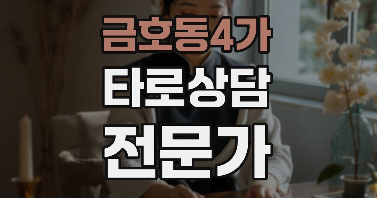 금호동4가 타로상담전문가 자격증