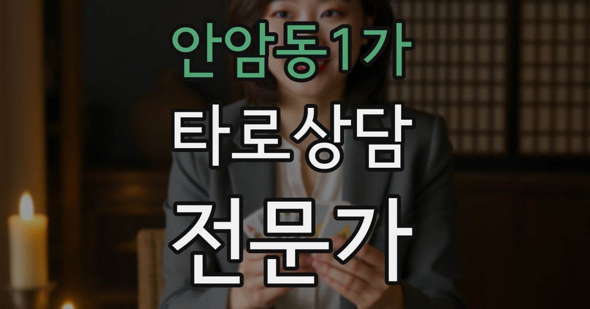 안암동1가 타로상담전문가 자격증