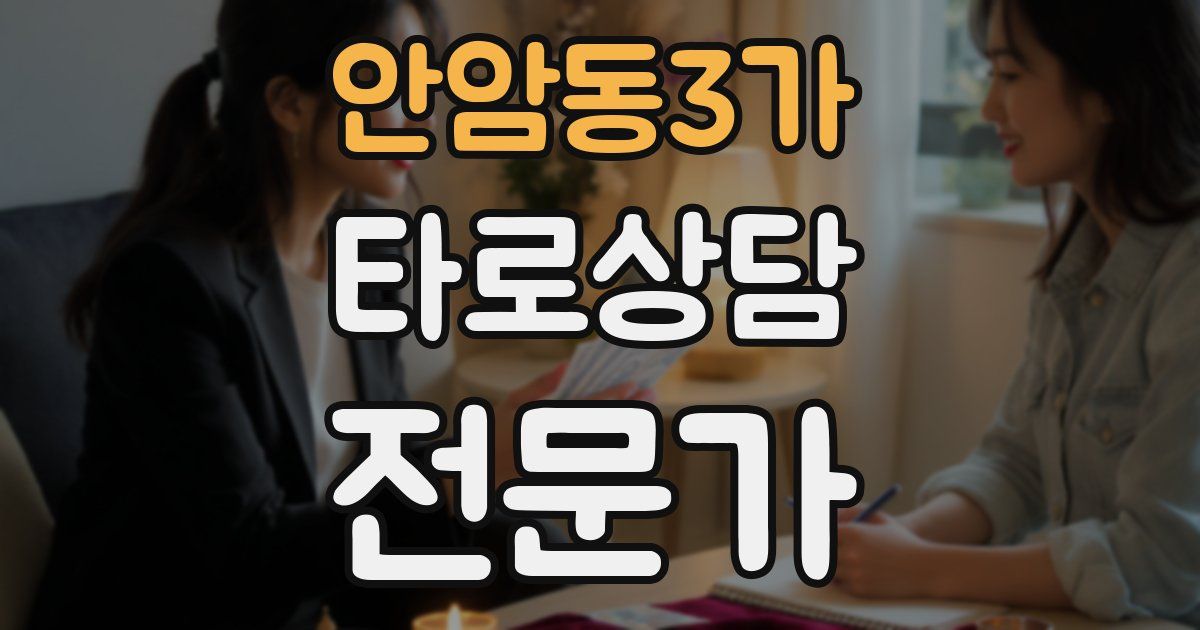 안암동3가 타로상담전문가 자격증