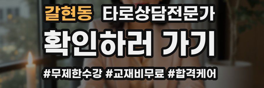 갈현동 타로상담전문가 자격증
