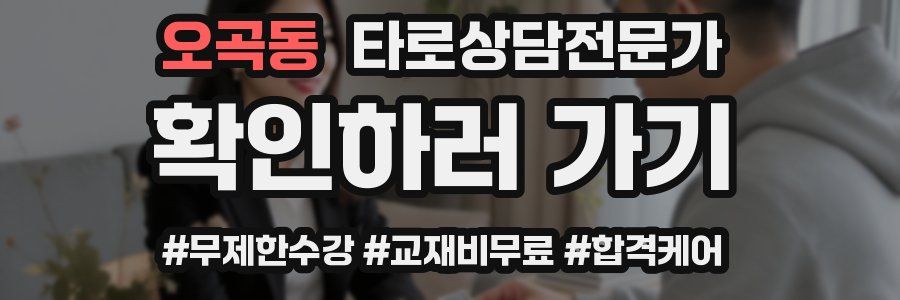 오곡동 타로상담전문가 자격증