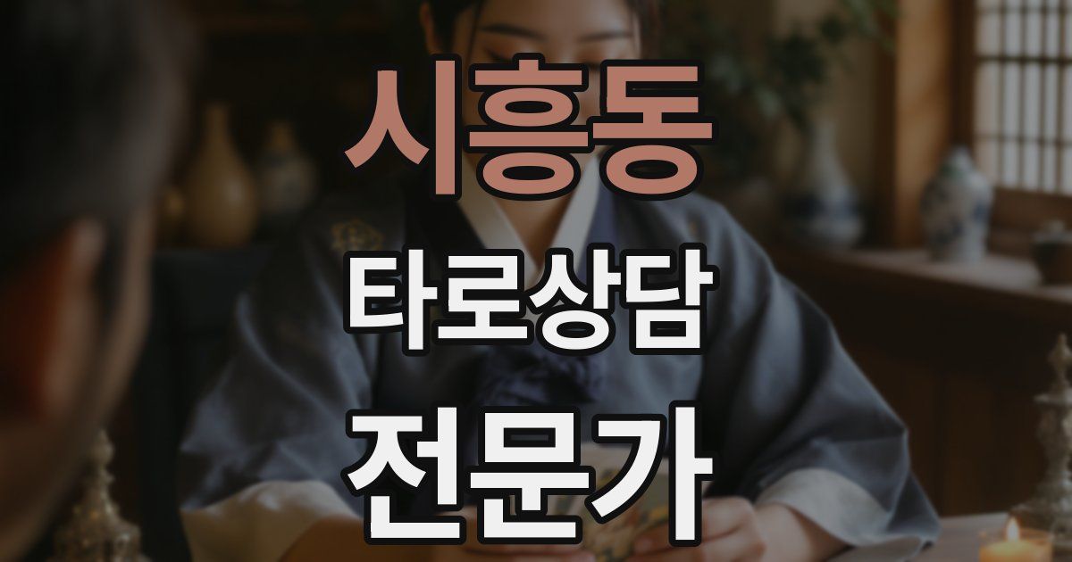 시흥동 타로상담전문가 자격증