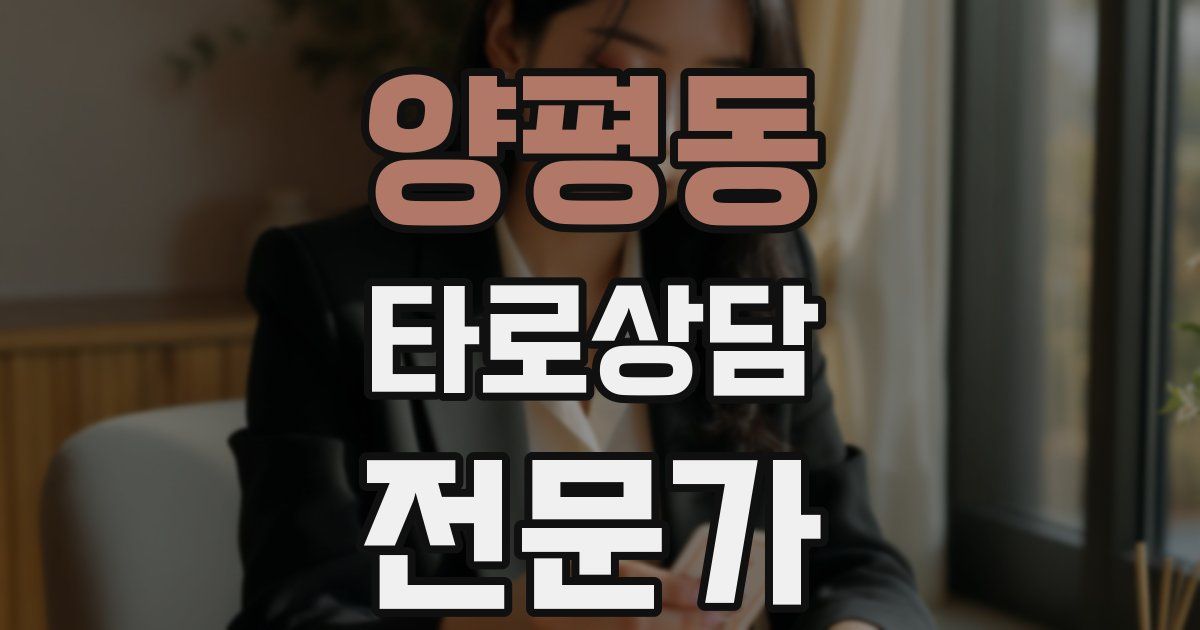 양평동 타로상담전문가 자격증