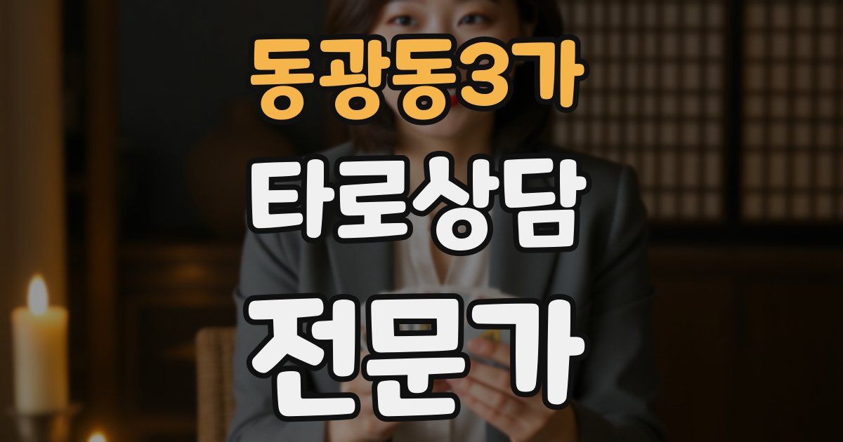 동광동3가 타로상담전문가 자격증