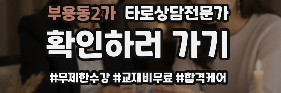 부용동2가 타로상담전문가 자격증