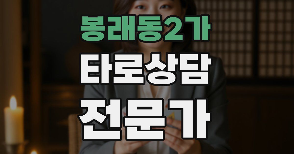 봉래동2가 타로상담전문가 자격증
